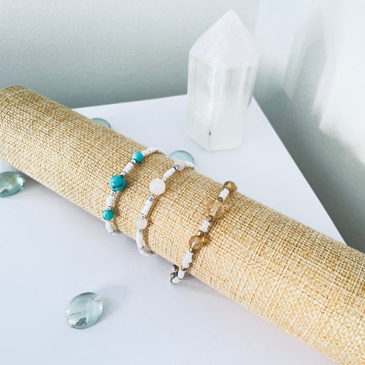 Blue Turquoise Crystal Bracelet