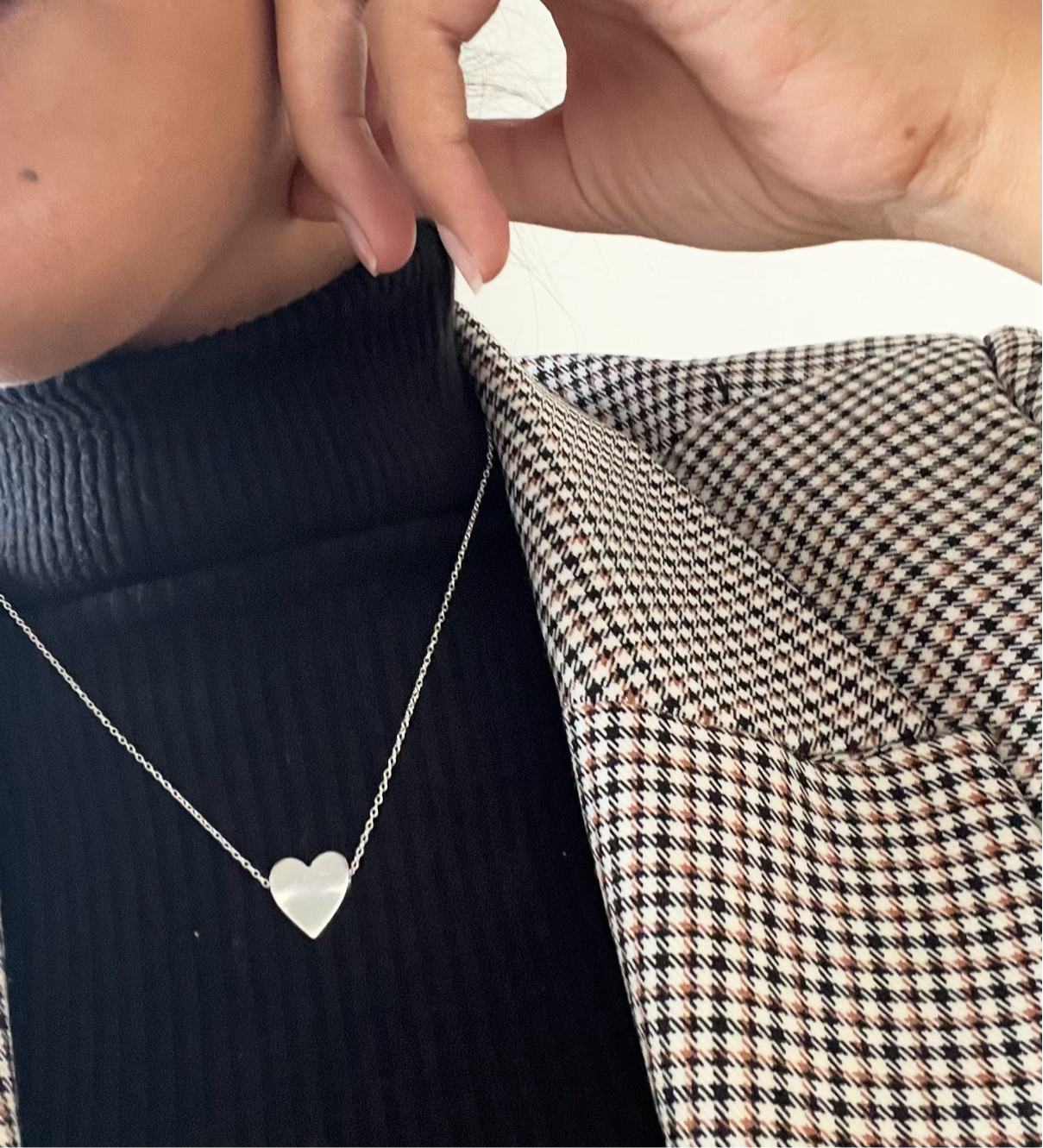 Dainty Silver Heart Necklace