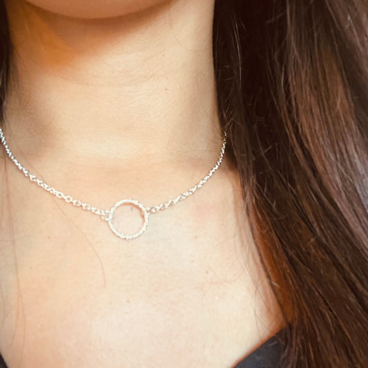 Silver Eternity Necklace