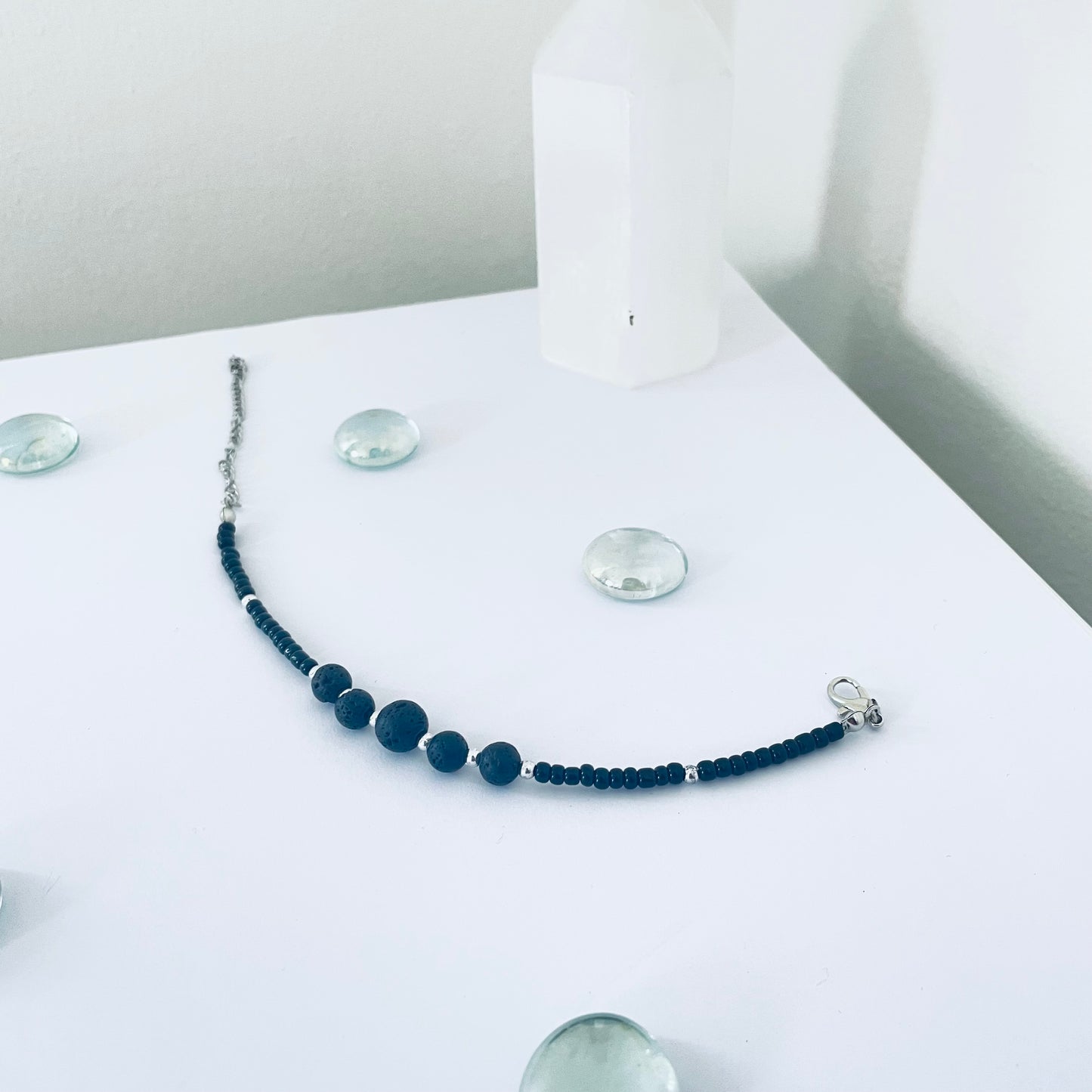 Black Lava | Basalt  Crystal Bracelet
