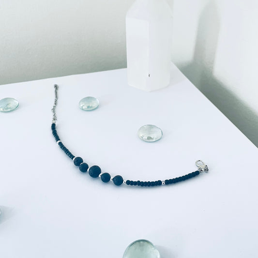 Black Lava | Basalt  Crystal Bracelet