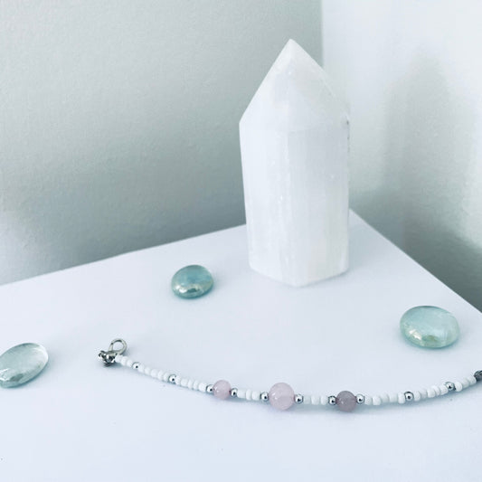 Rose Quartz Crystal Bracelet